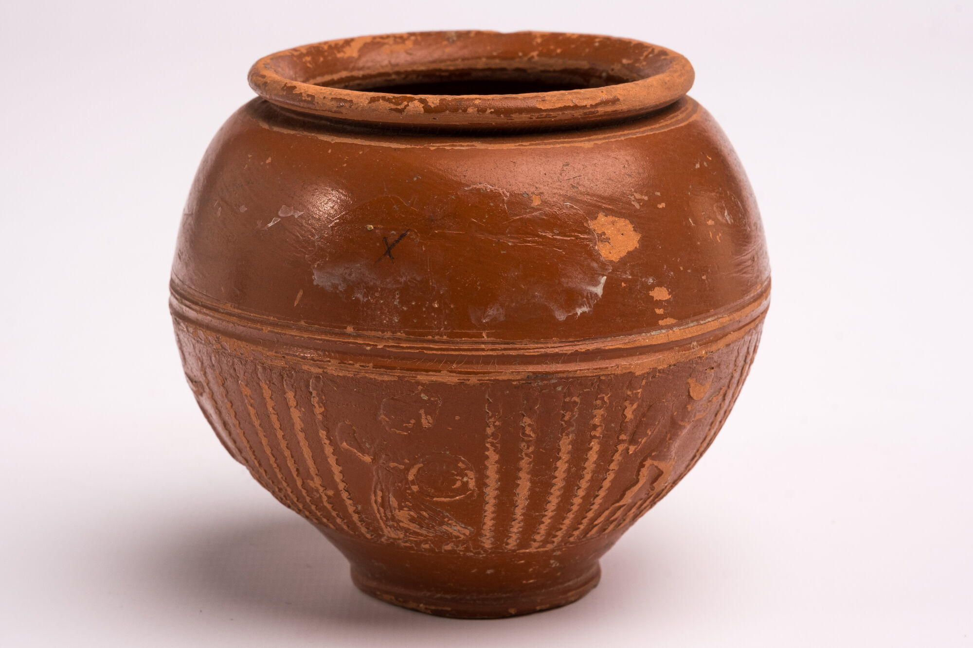 Beker van het Dech 67 type in Terra Sigillata, Gallo-Romeinse periode