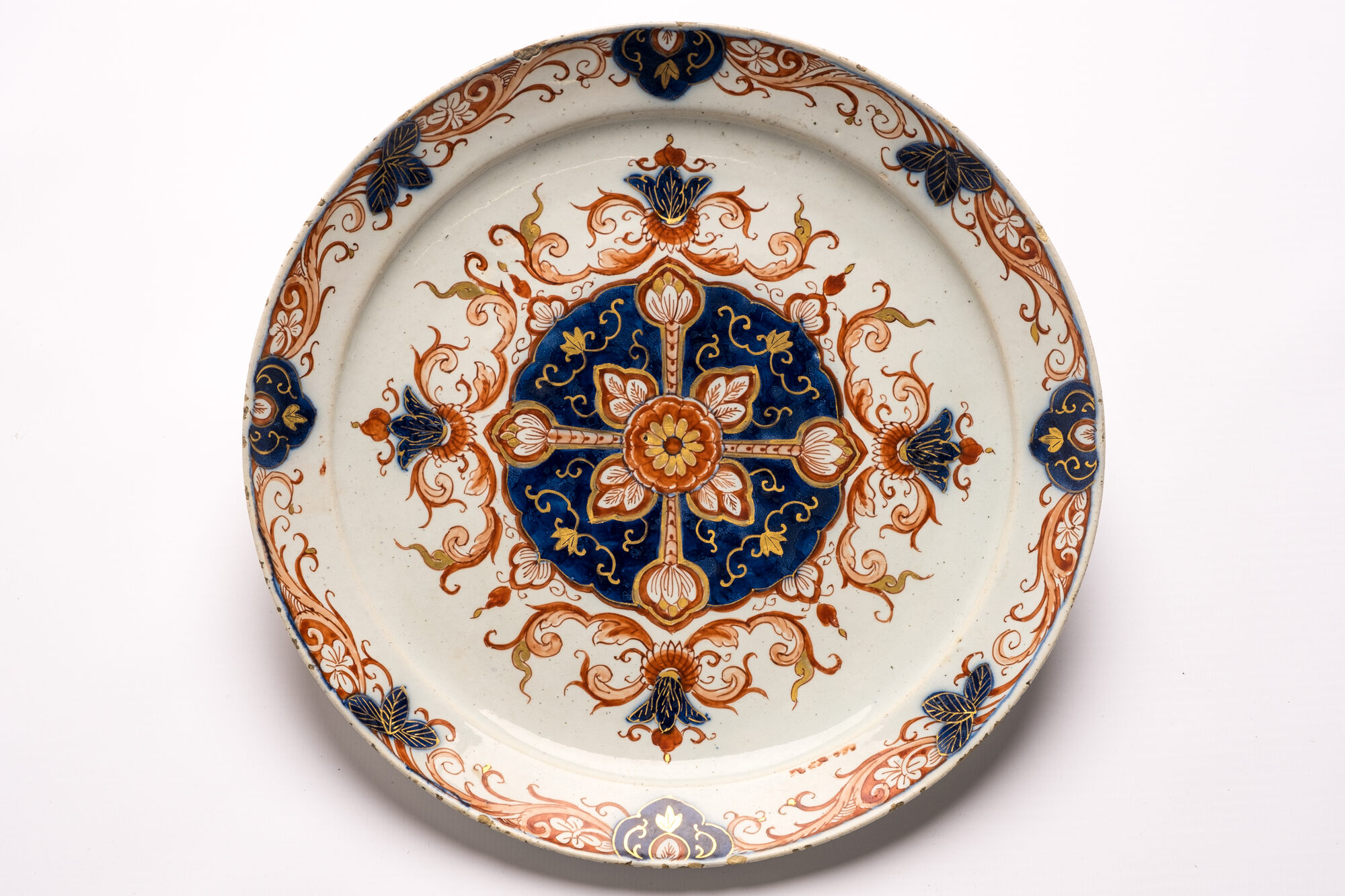 Bord, faience, Delft (NL), 1701-1722