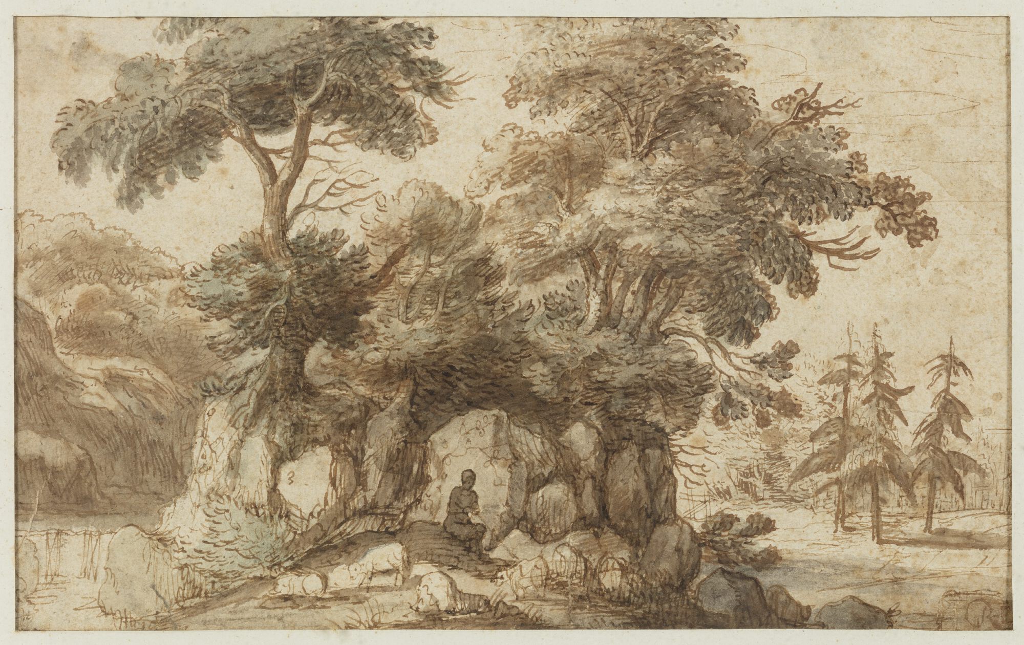Boslandschap, 17de eeuw