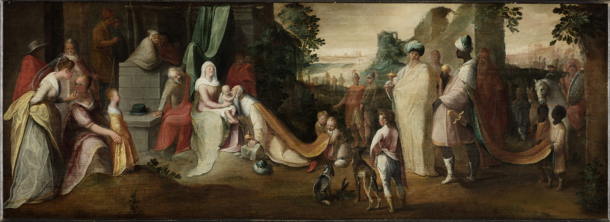 De aanbidding van Christus door de drie Wijzen, 16de eeuw