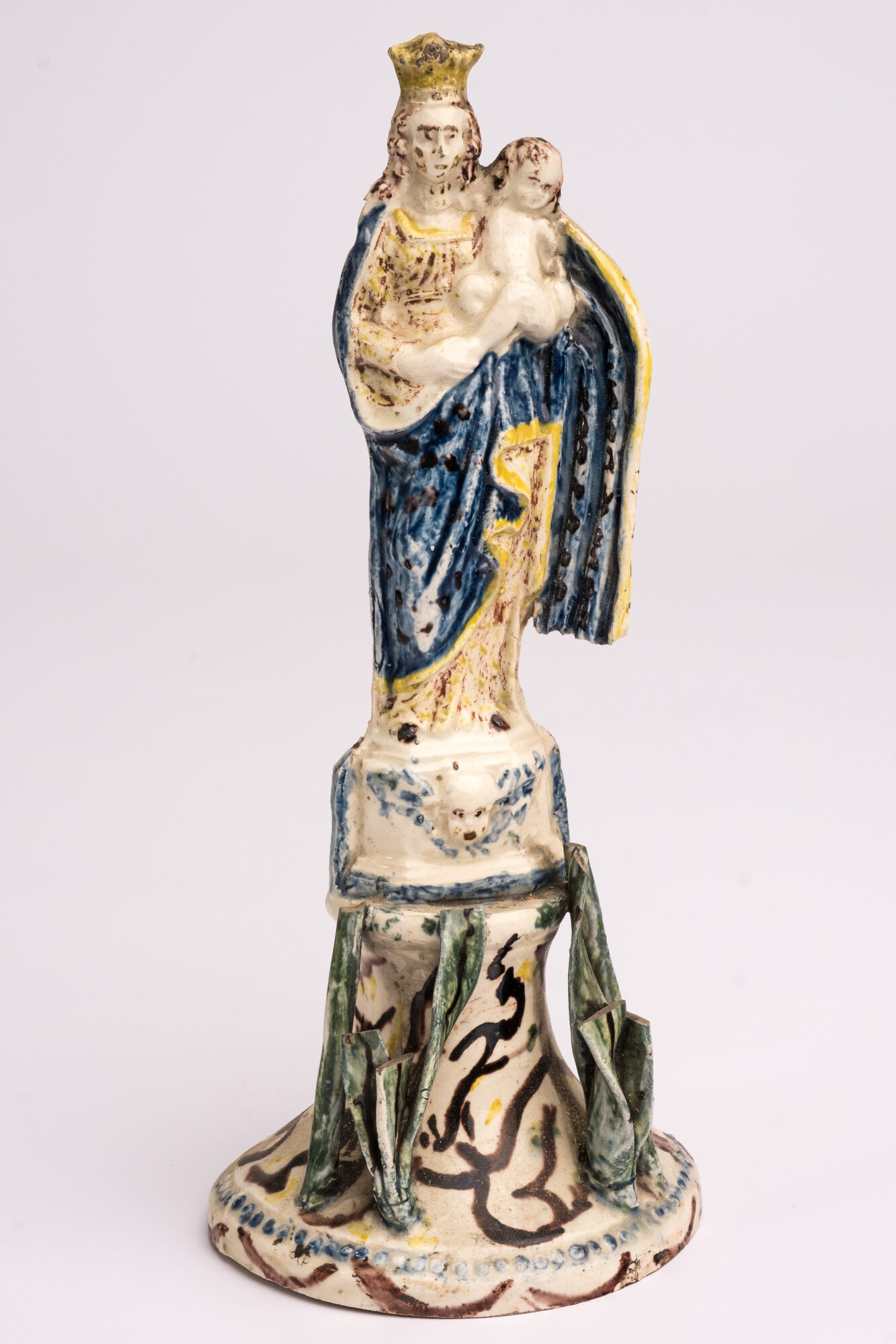 Maria met kind, steengoed, 1ste helft 18de eeuw