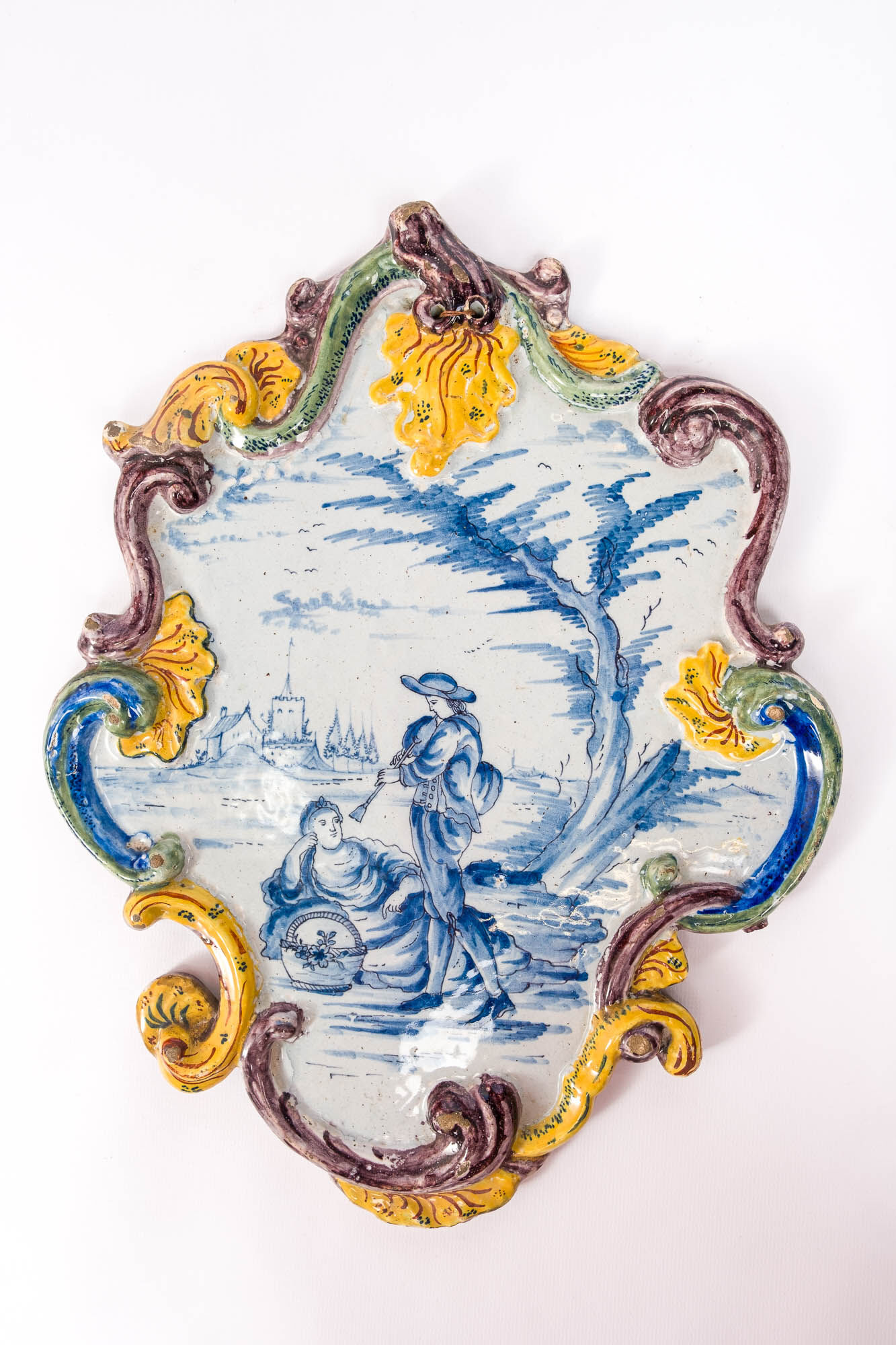 Plaquette, faience, Delft (NL), 2de helft 18de eeuw