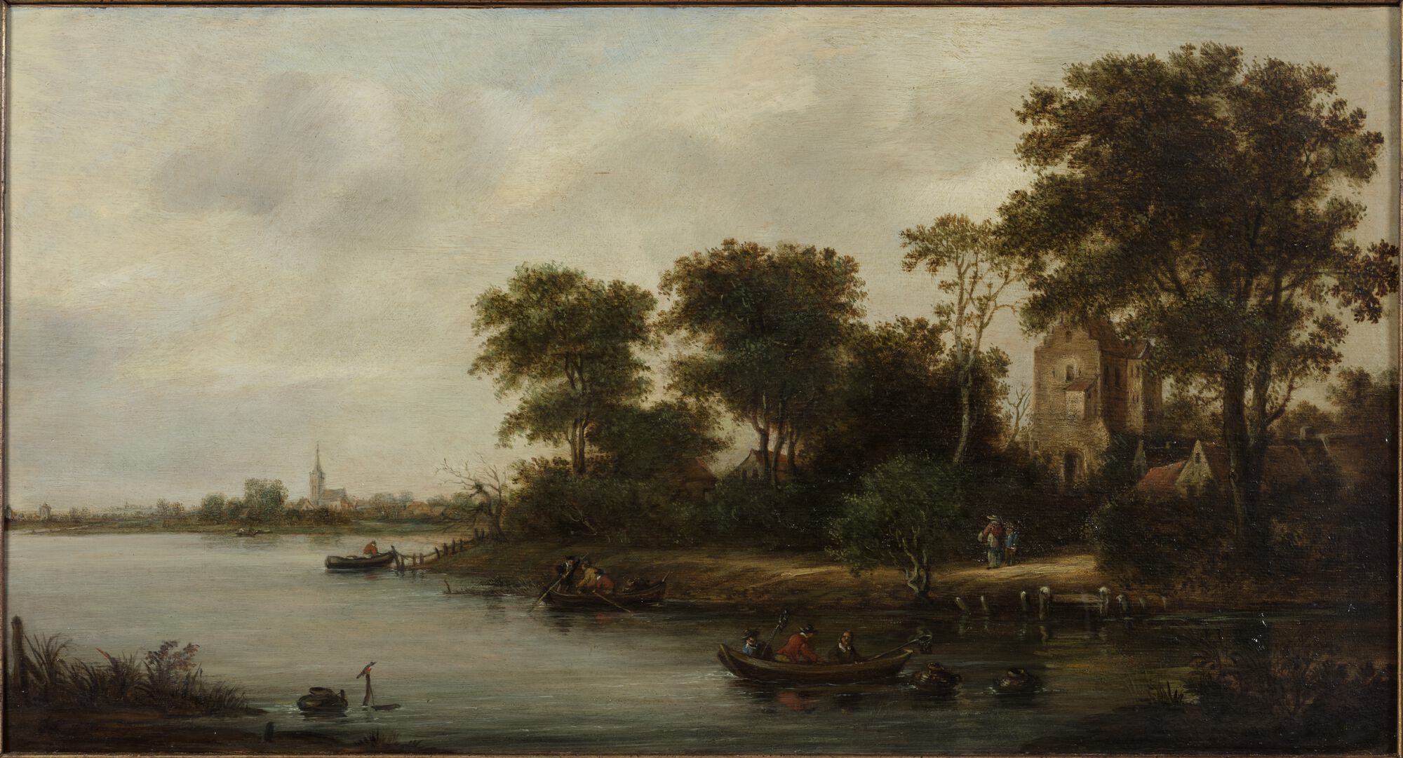 Rivierlandschap, 17de eeuw