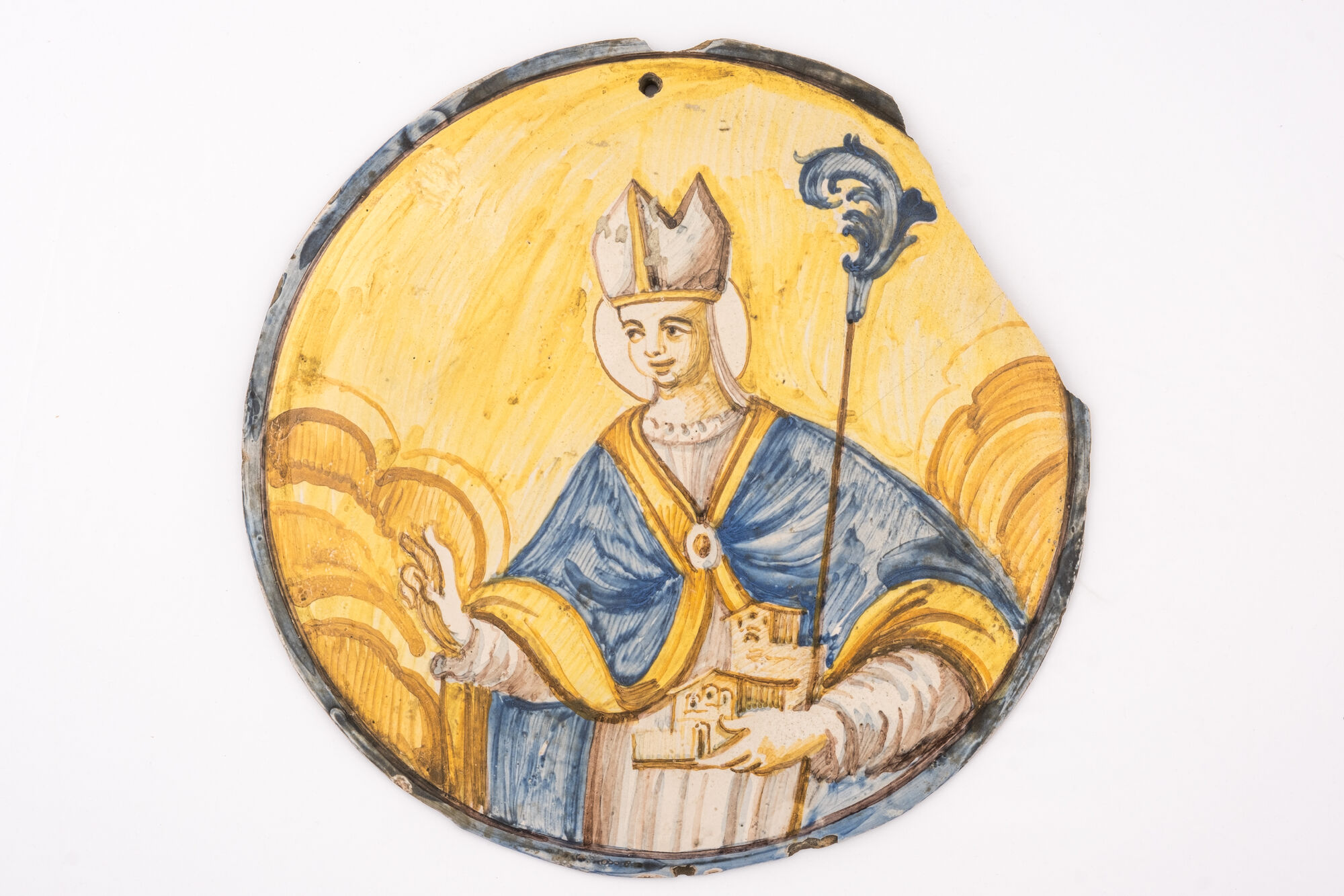 Ronde plaquette, faience, Castelli (IT), ca. 1700