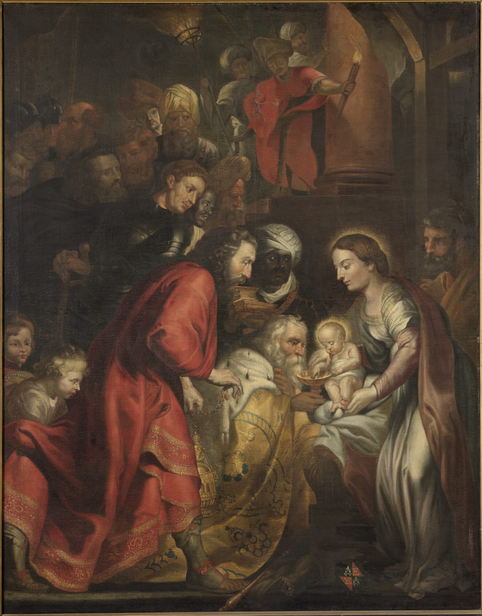 Aanbidding der wijzen, naar Rubens, 18de eeuw