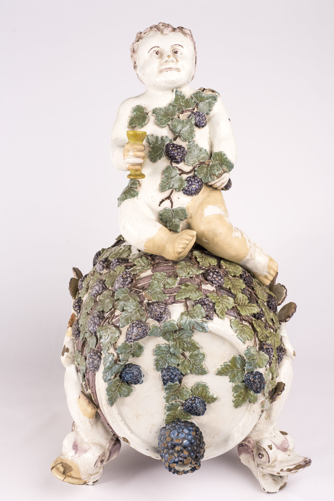 Fontein, faience, Brussel, 2de helft 18de eeuw