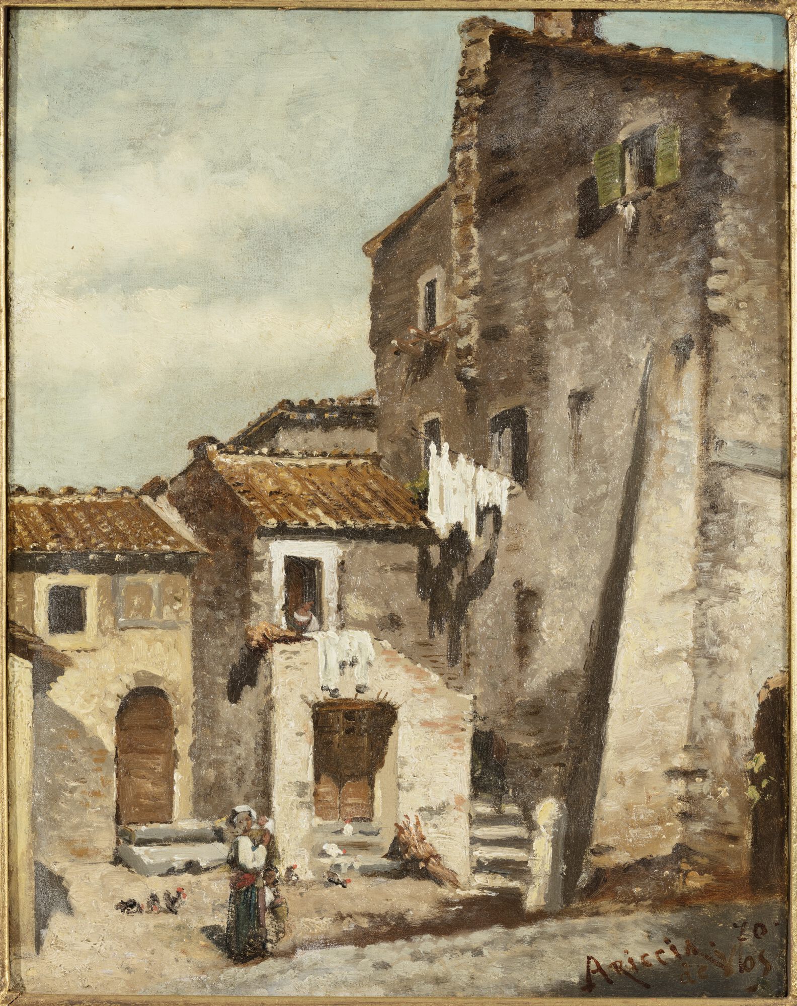 Gezicht op het stadje Ariccio in Italië