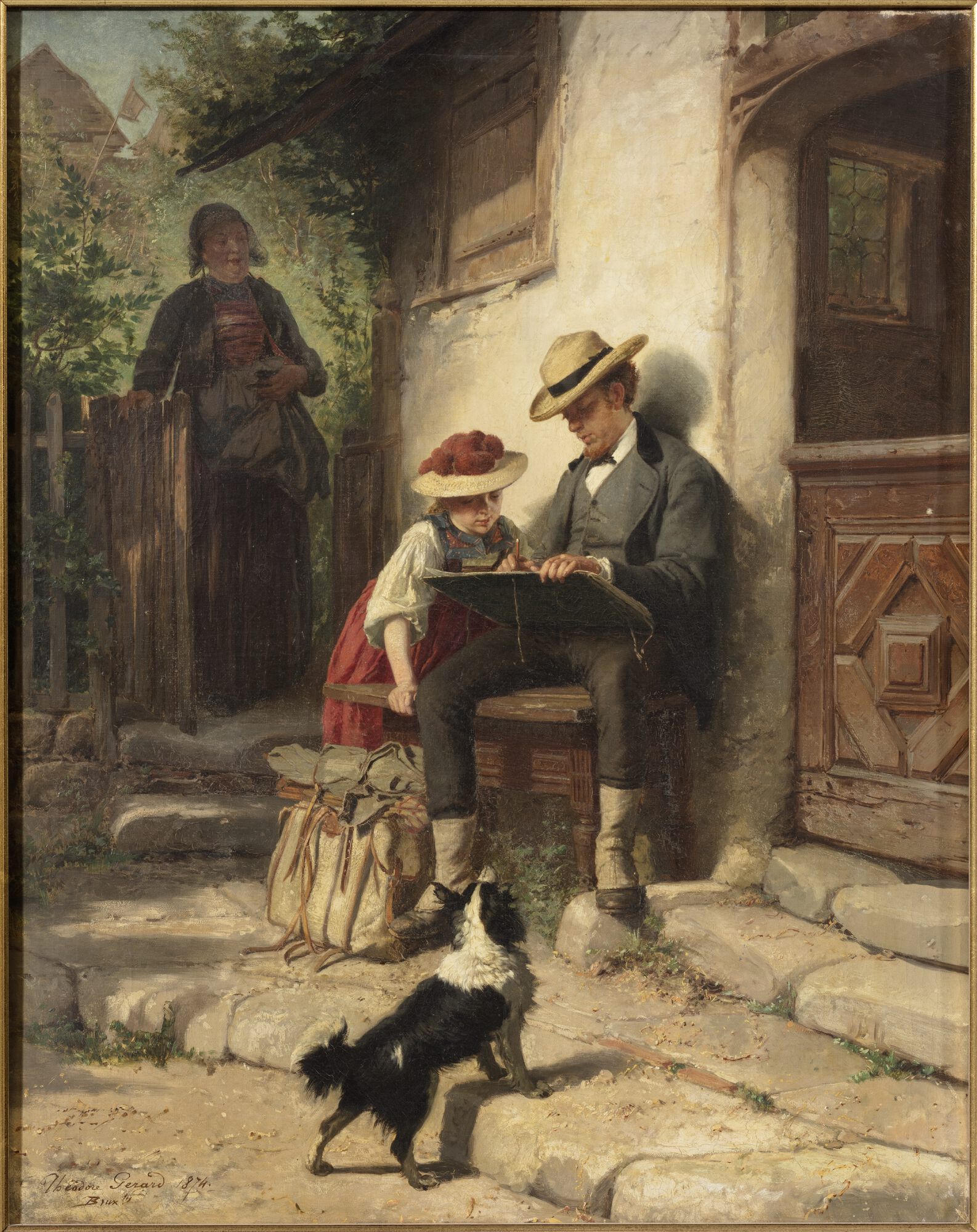 Kunstenaar aan het werk te lande, 1874
