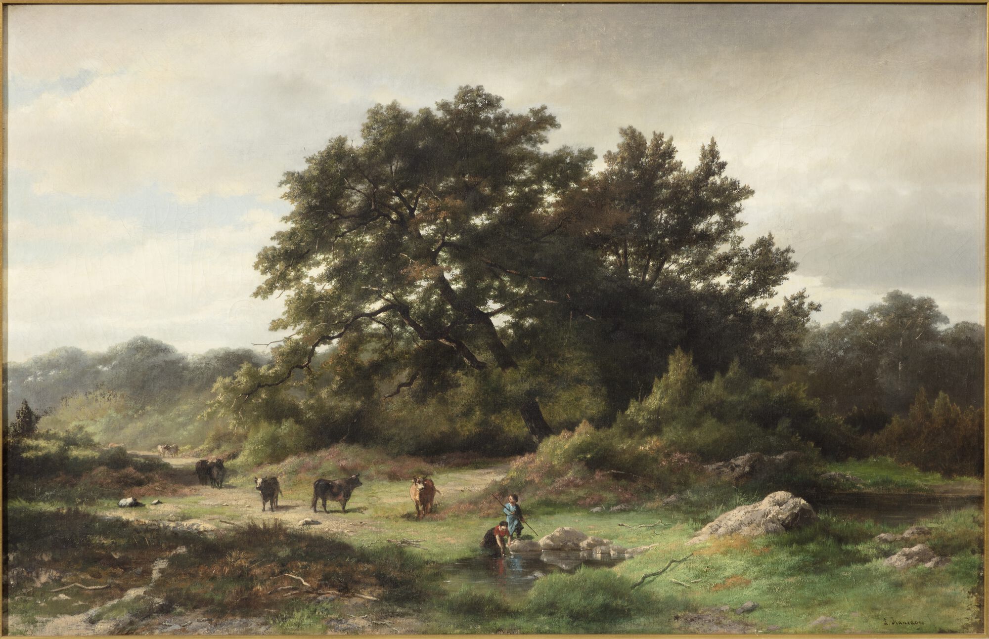 Landschap met dieren, 19de eeuw
