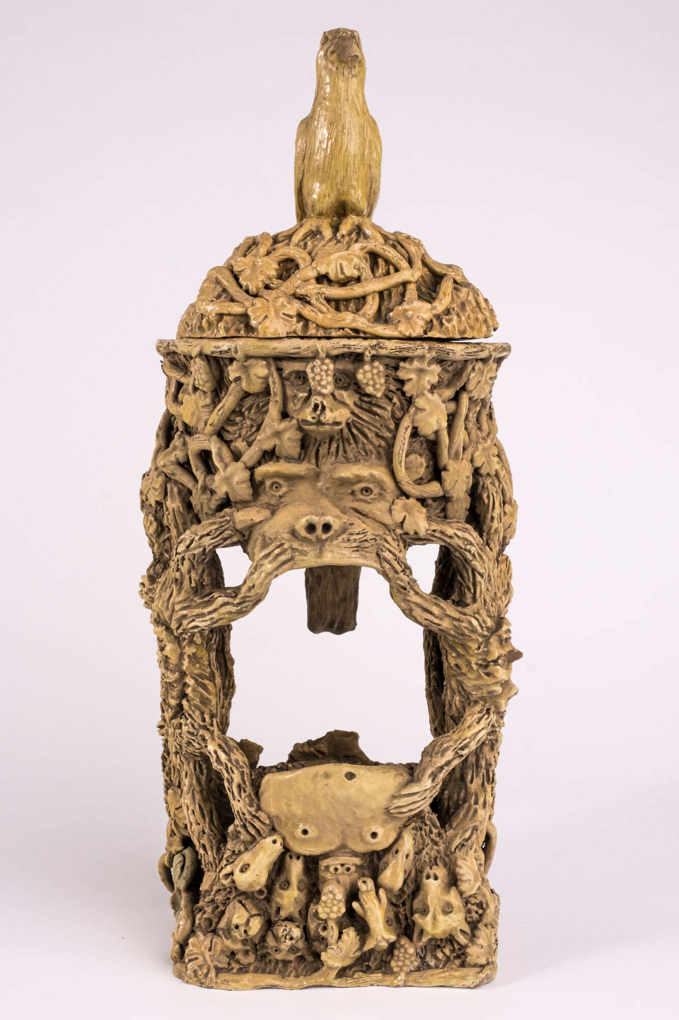 Lantaarn, geglazuurd aardewerk, Frankrijk (?), 19de eeuw