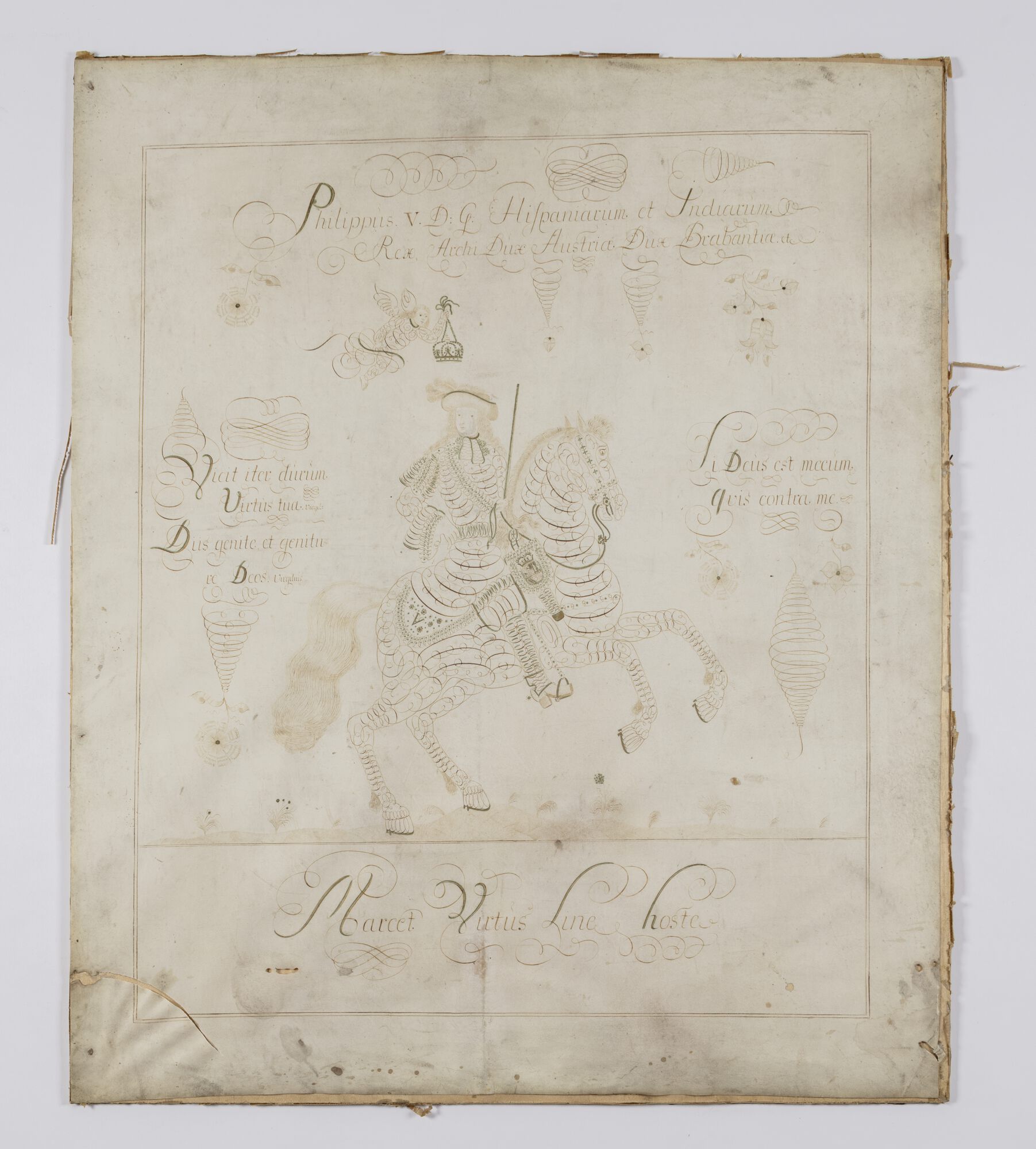 Ridderportret Philips V, 17de/18de eeuw