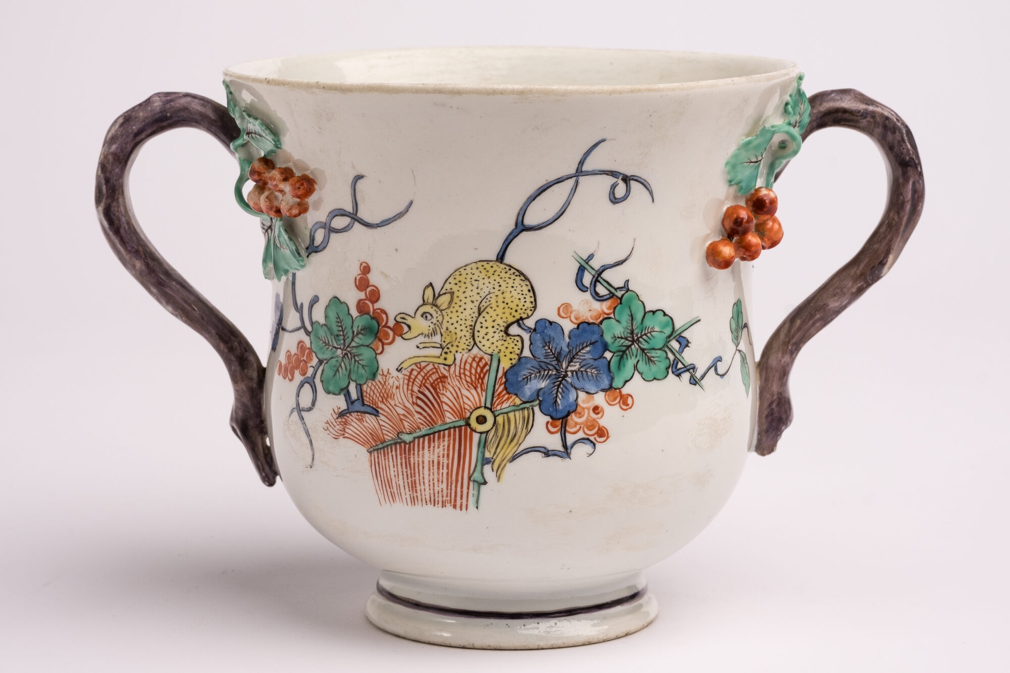 Bloempot, zacht porselein, Chantilly (FR), 1725-1750