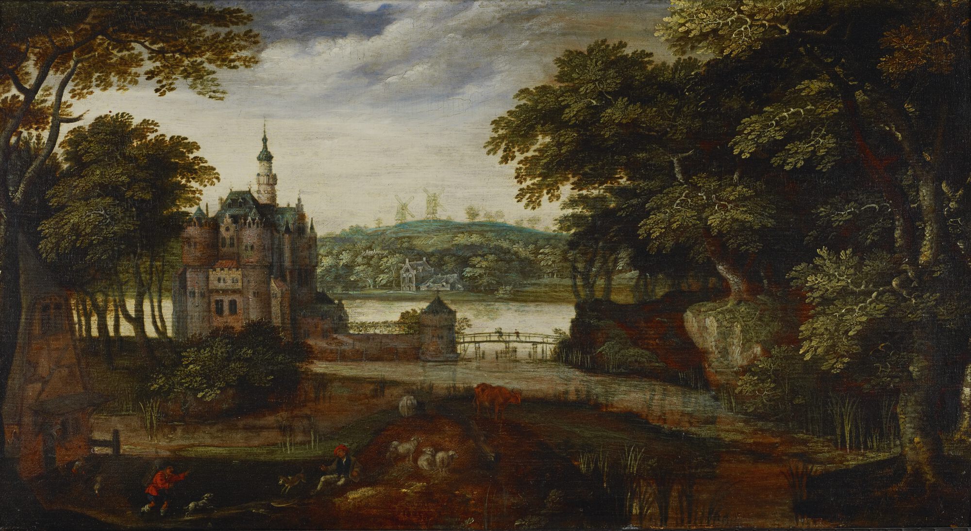 Bosrand met kasteel, 1603