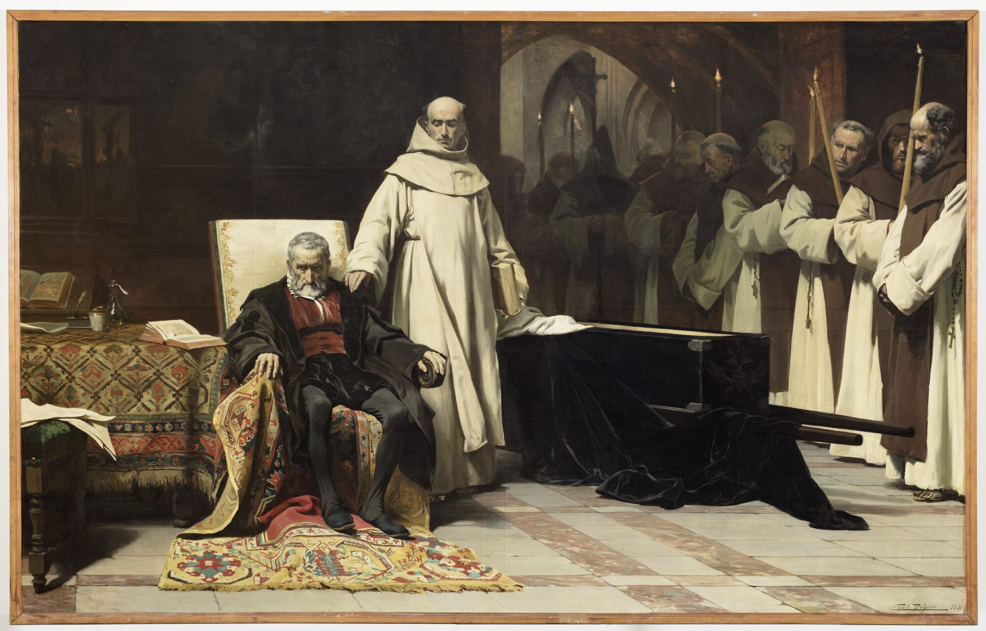De prior van San Yuste bij Keizer Karel, 1880
