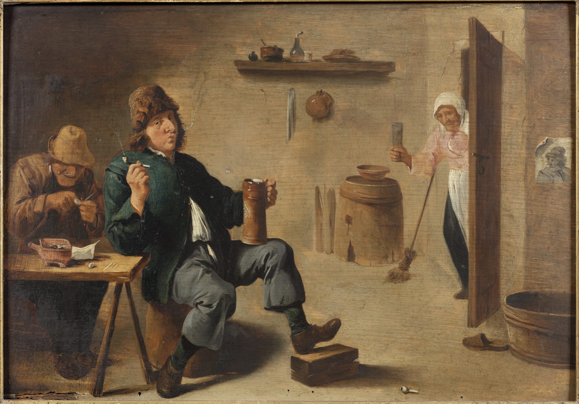 De rookkamer,17de eeuw