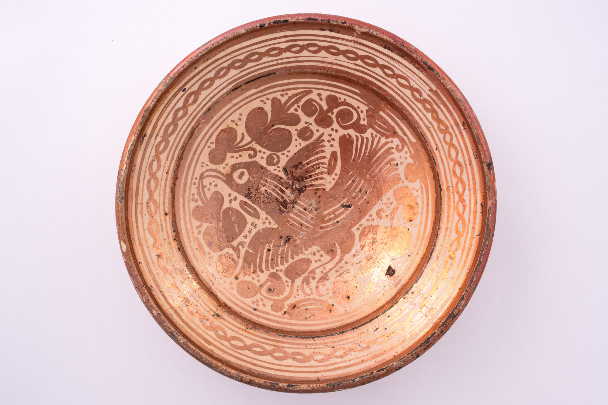 Schotel, faience, Manises (Sp.), begin 18de eeuw