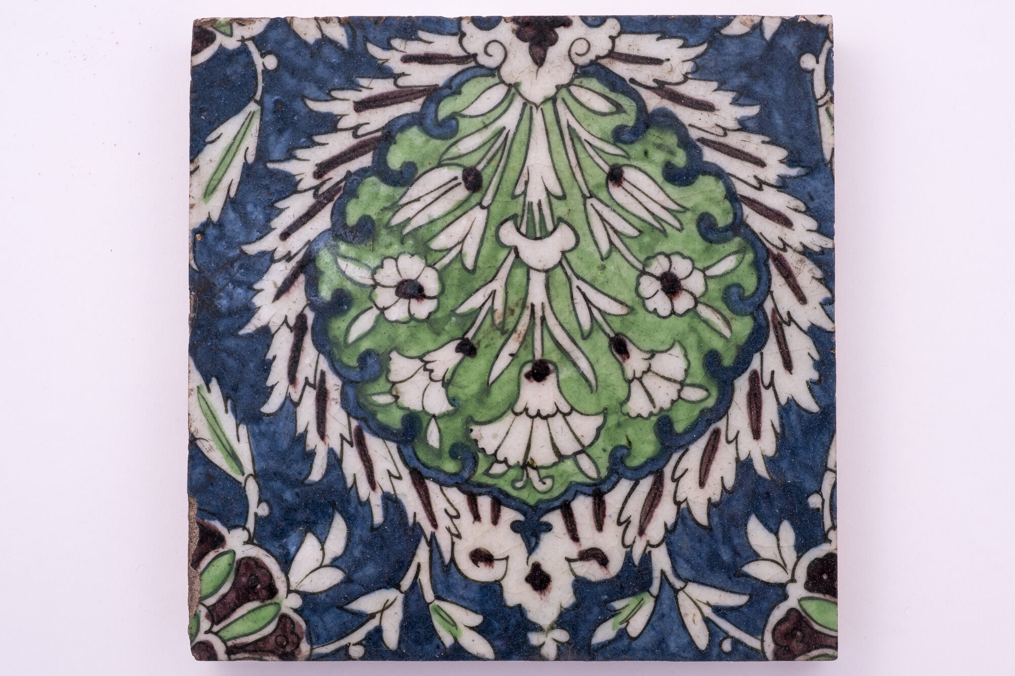 Tegel, faience, Iznik (Turkije), 17de eeuw