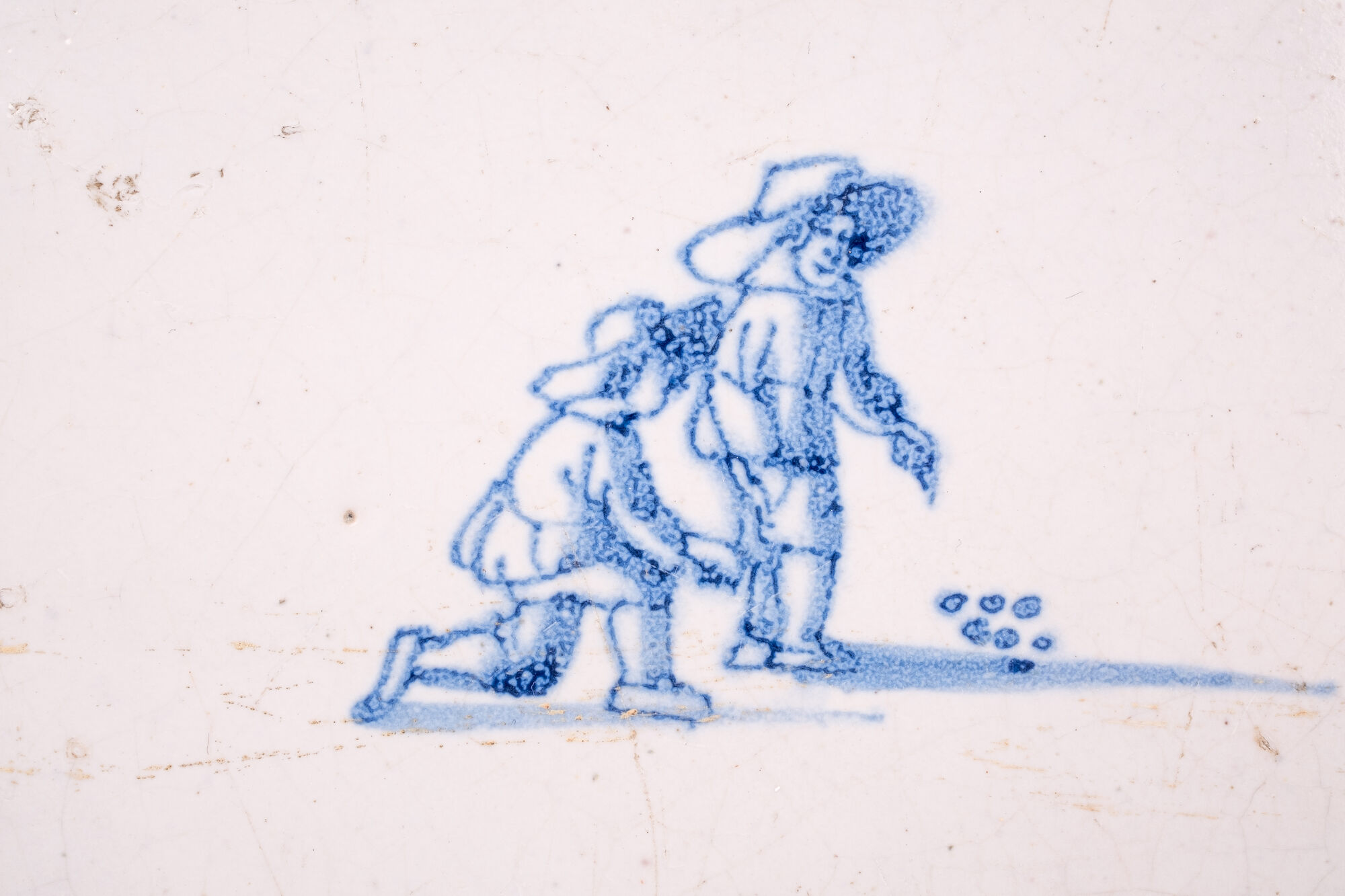 Tegel, faience, Noord-Nederland, 18de eeuw