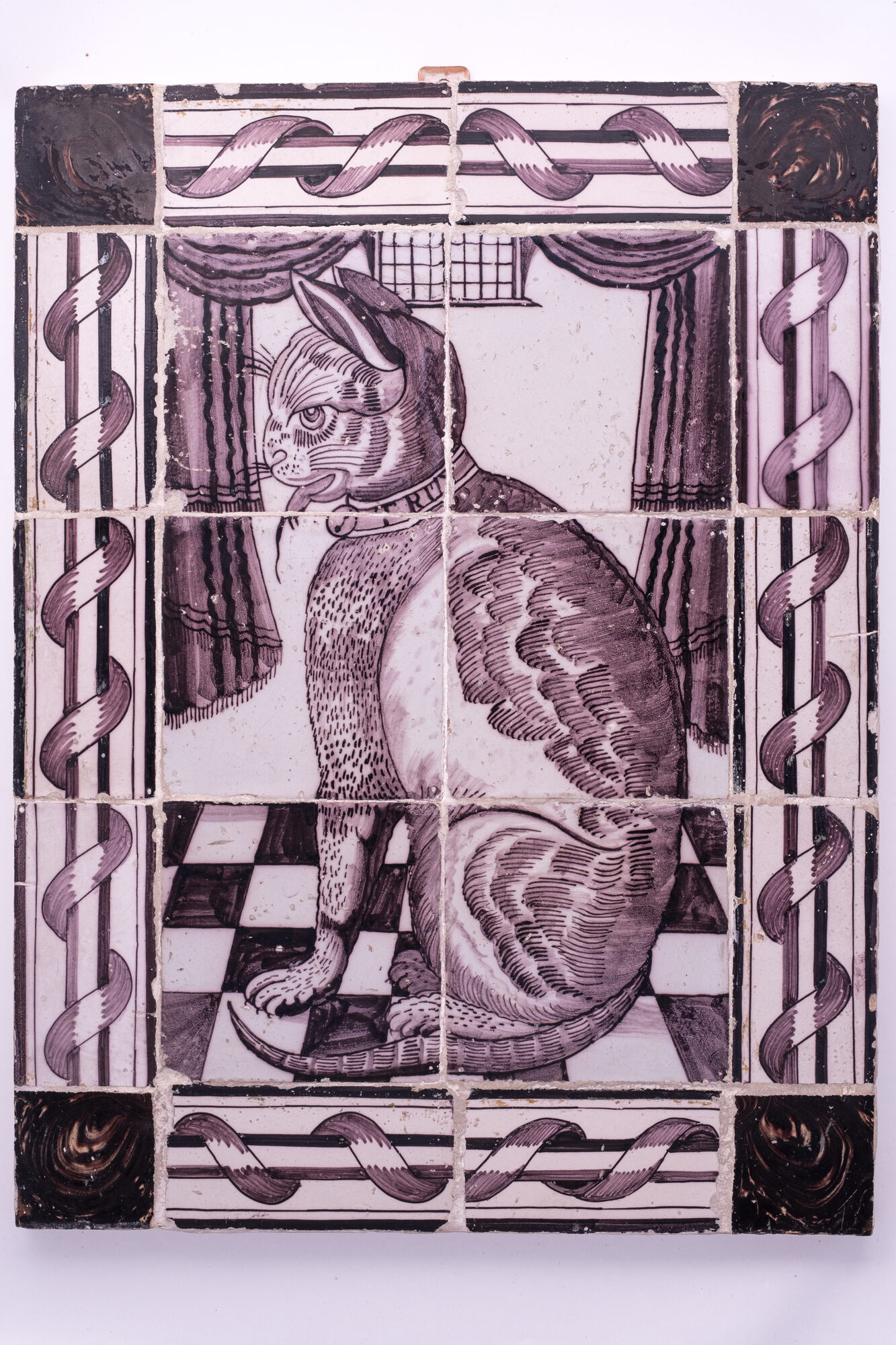 Tegeltableau (20 tegels), faience, Delft (NL), 18de eeuw