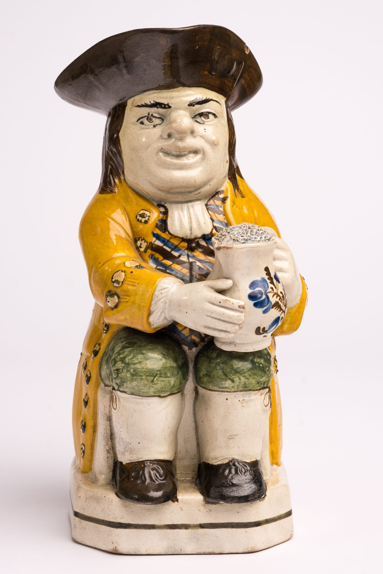 Toby Jug, steengoed, Staffordshire (Eng.), 19de eeuw