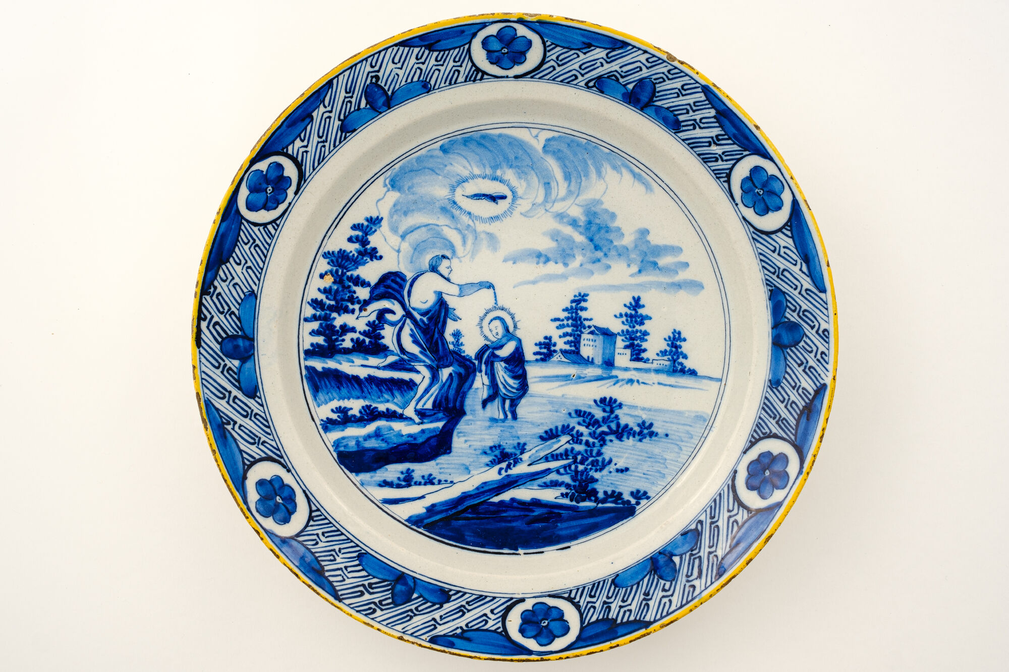 Bijbelse schotel, faience, Delft (NL), 2de helft 17de eeuw