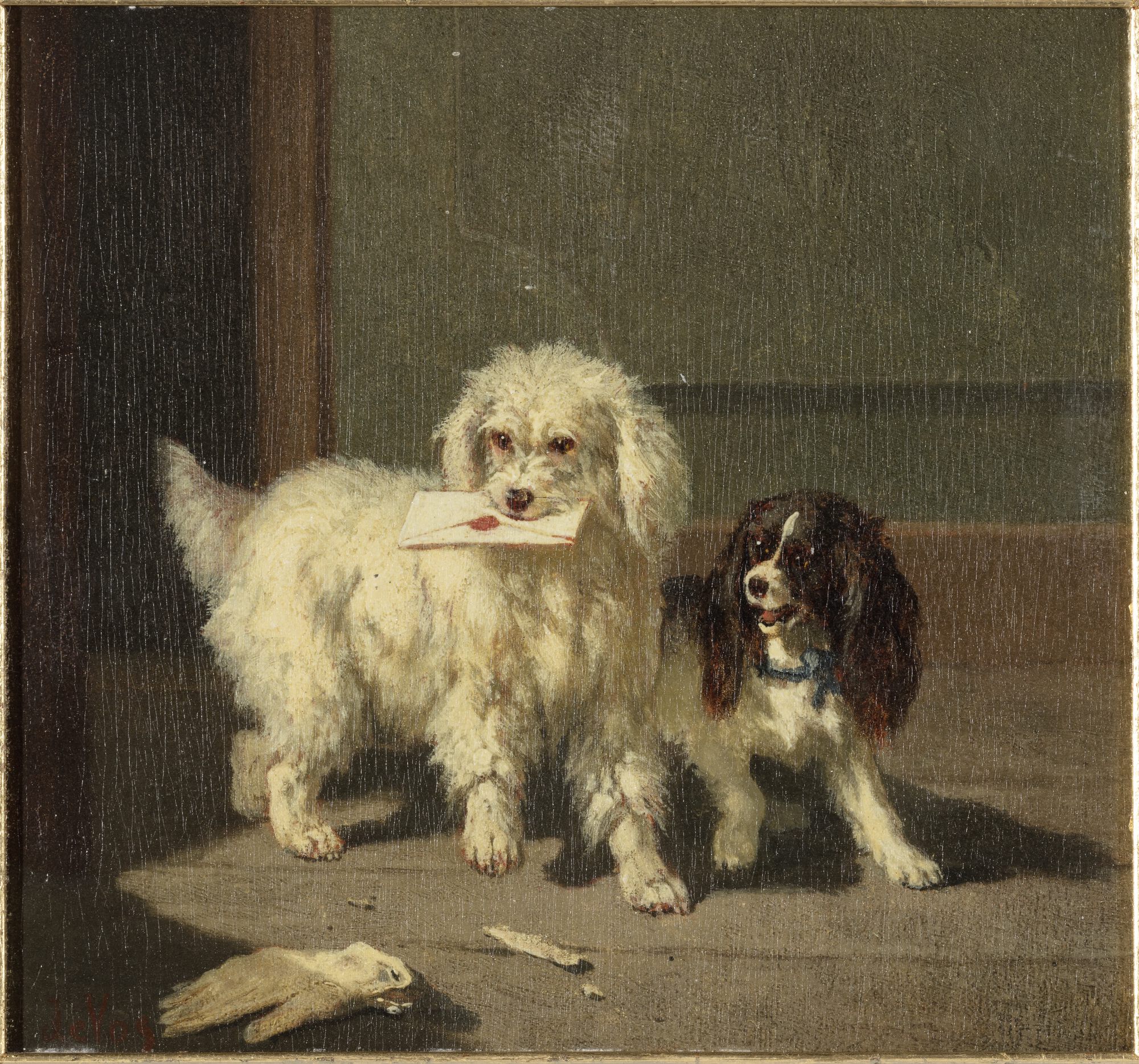 De hond als brievenbesteller