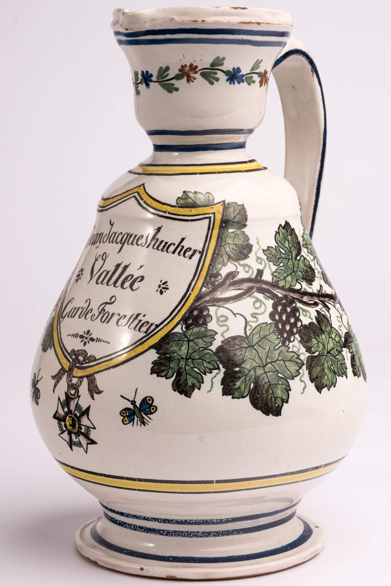 Kruik, faience, Rijsel (FR), 1818