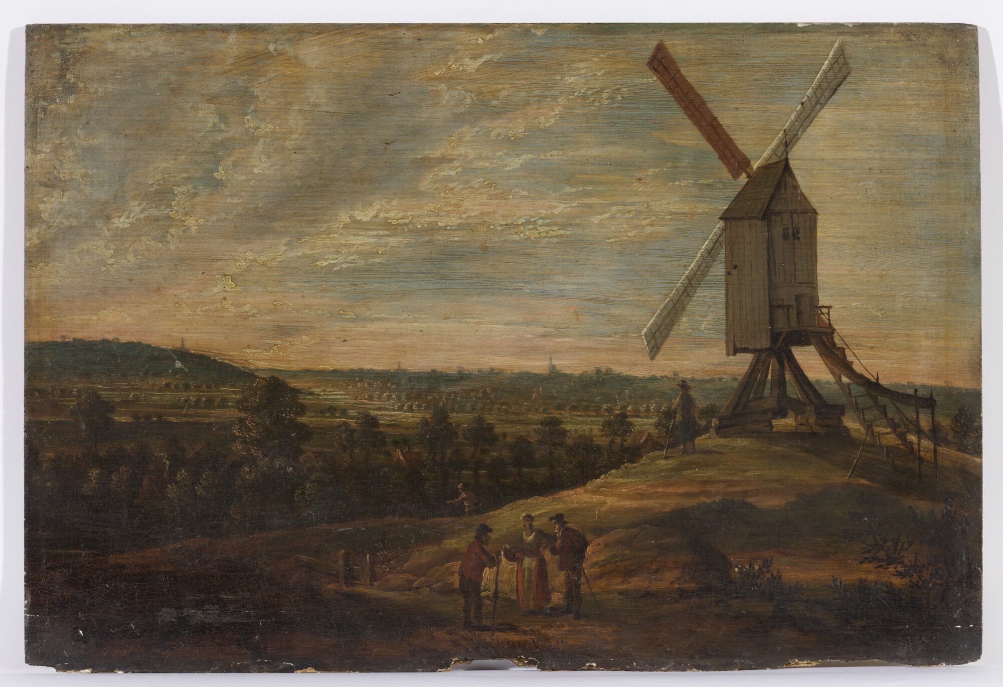Landschap met molen, 17de eeuw