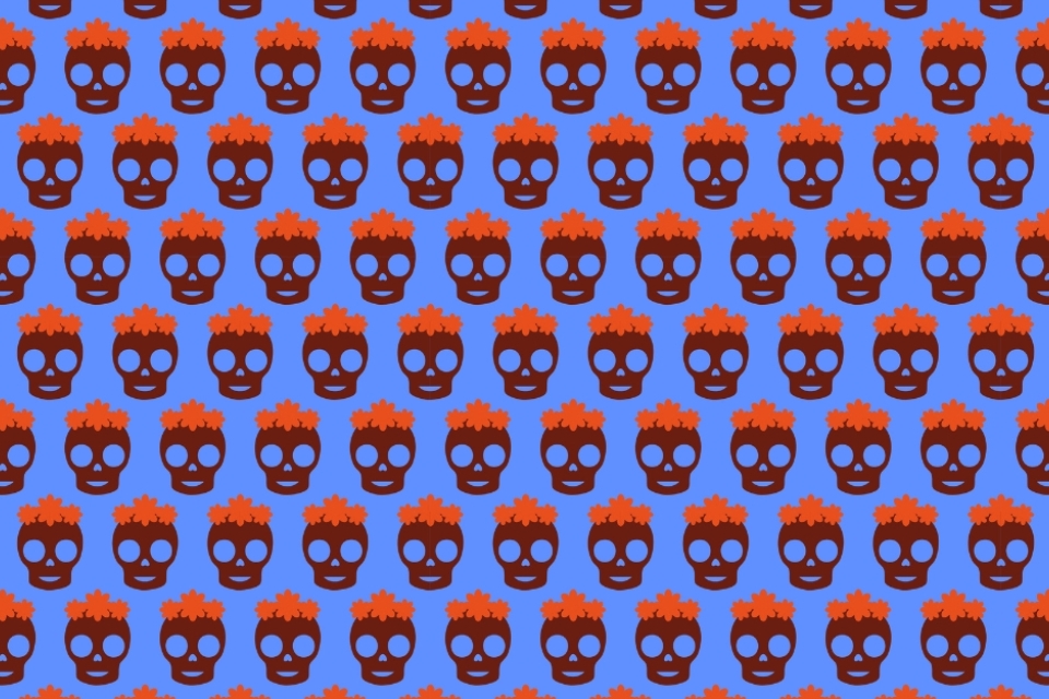 dia de los muertos patroon